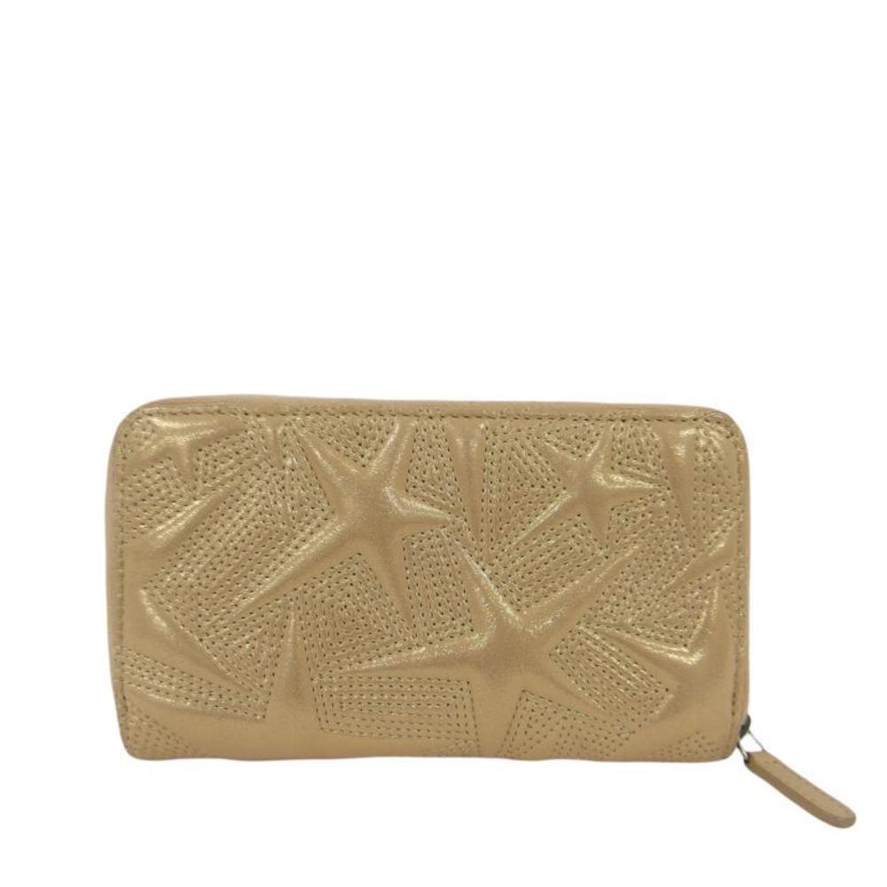 Chanel Gold Star Bag Emboss Wallet